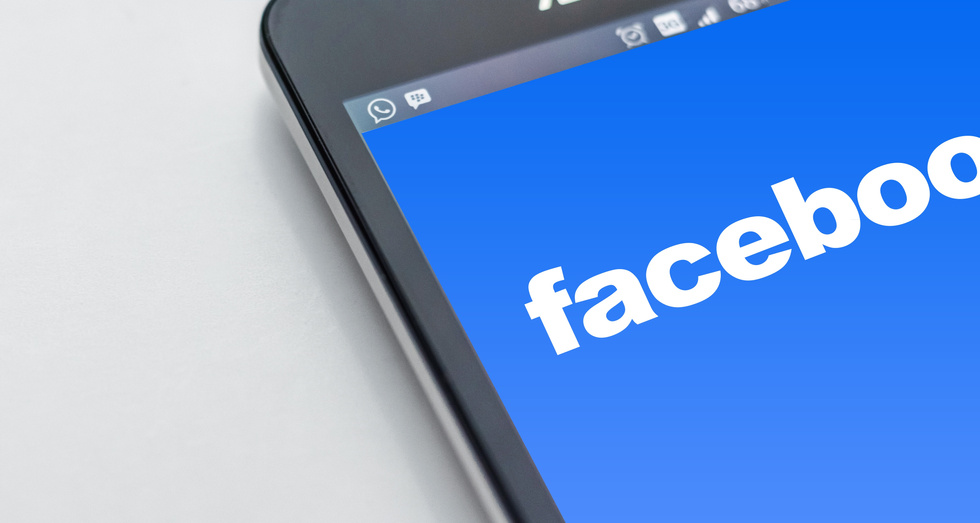 Smartphone Showing Facebook